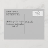 Carte de sauvegarde de mariage Halloween élégante (Dos)