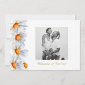 Carte de sauvegarde de mariage Happy Daisy (Dos)