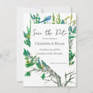 Carte de sauvegarde de mariage Nevada Bluebird Sag