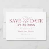 Carte de sauvegarde de mariage simple moderne sans (Devant)