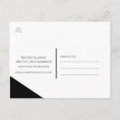 Carte de sauvegarde de mariage triangle classe noi (Dos)