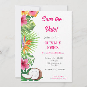 CARTE DE SAUVEGARDE DE MARIAGE TROPICAL