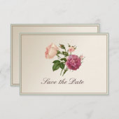 Carte de sauvegarde de style botanique victorien (Devant / Derrière)