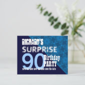 Carte de sauvegarde diagonale pour 90e anniversair (Debout devant)