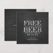 Carte de sauvegarde drôle de tableau noir bière gr (Devant / Derrière)