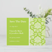 Carte de sauvegarde en damas vert (Debout devant)