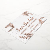 Carte de sauvegarde en feuille d'or rose (Rotation)