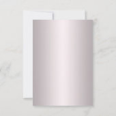 Carte de sauvegarde florale rose et papillon (Dos)