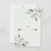 Carte de sauvegarde florale rustique botanique (Dos)