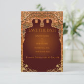 Carte de sauvegarde Rouge et Or Luxe (Debout devant)