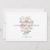 Carte de Save the Date Bouquet de Mariage - Fleurs (Devant)