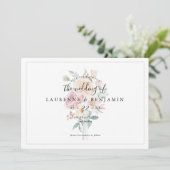 Carte de Save the Date de bouquet de mariage - Fle (Debout devant)