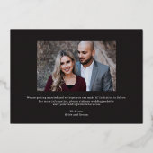 Carte de Save The Date de mariage Luxe Collage FOI (Verso)