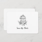 Carte de save the date personnalisée Classique Cag (Devant / Derrière)