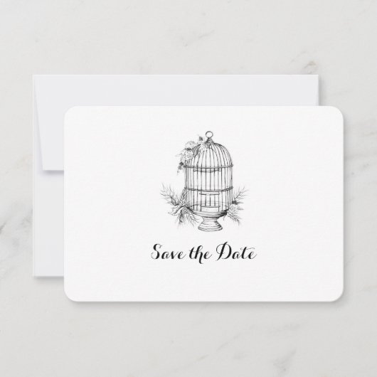 Carte de save the date personnalisée Classique Cag (Devant)