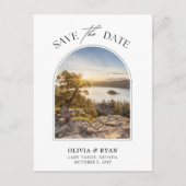 Carte de Save the Date pour les mariages au lac Ta (Devant)