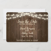 Carte de Save The Date Rustique (Devant)