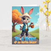 Carte de scène d'aventure de lapin (Fleur jaune)