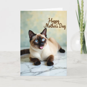 Carte de scène de chat pour la fête des mères