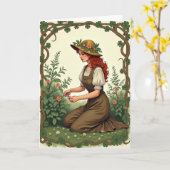 Carte de scène de nature beauté auburn (Fleur jaune)