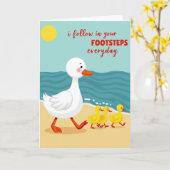 Carte de scène de plage Follow Your Steps (Fleur jaune)