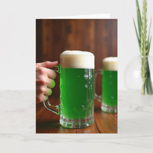 Carte de scène de toast Brews vert