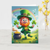 Carte de scène de trèfle de lutin (Fleur jaune)