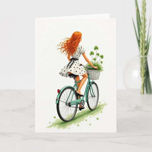 Carte de scène de vélo Lucky Ride (Devant)