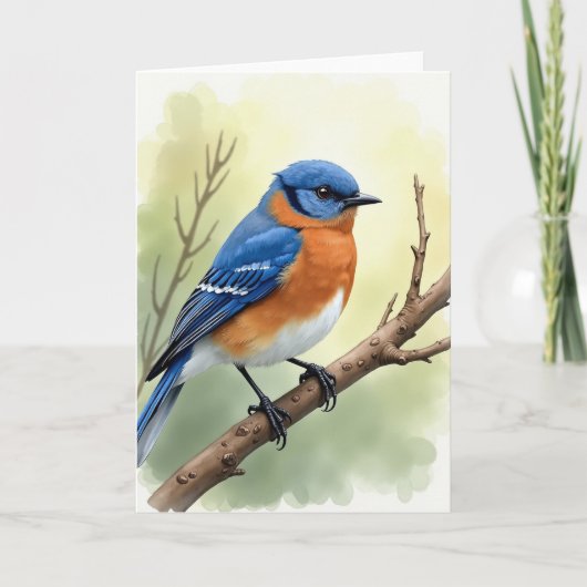 Carte de scène d'oiseau tacheté (Devant)