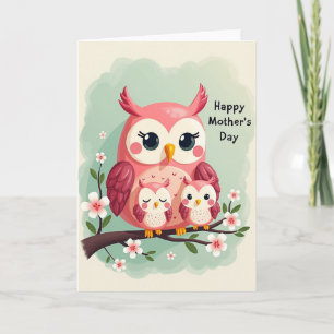 Carte de scène familiale pour la fête des mères av