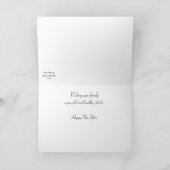 Carte de scène hivernale avec jaseur des cèdres (Intérieur)