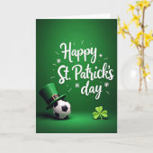 Carte de scène joyeuse pour la Saint-Patrick (Fleur jaune)