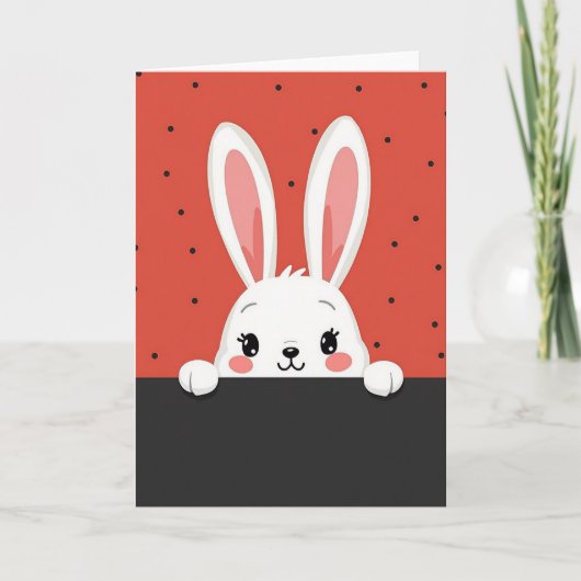 Carte de scène mignonne d'ami qui regarde (Devant)