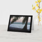 Carte de scène Palm Beach (Fleur jaune)