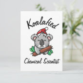 Carte de scientifique chimiste koalafied (Debout devant)
