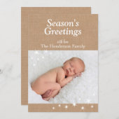 Carte de scintillement de vacances de lumières (Devant / Derrière)