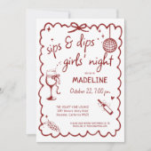 Carte de Score de Dégustation de Vin Soirée des Fi (Devant)