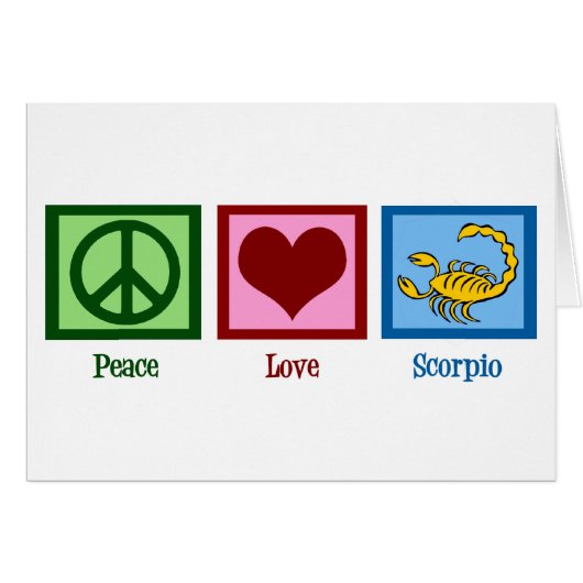 Carte de score Peace Love (Devant horizontal)