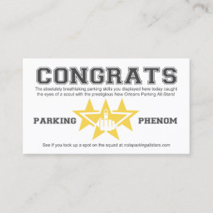 Carte de scoutisme All-Stars Stars Parking New Orl