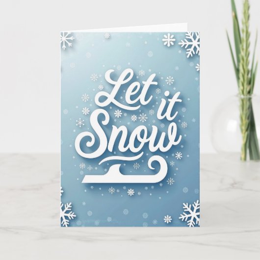Carte de script Blue Snow (Devant)