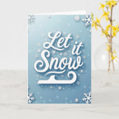 Carte de script Blue Snow (Fleur jaune)