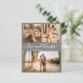 Carte de script de Mariage de Collage de Photo Bud (Debout devant)