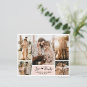 Carte de script de Mariage de Collage de Photo Bud (Debout devant)