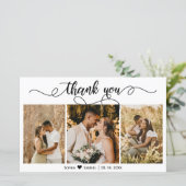 Carte de script de Mariage de Collage de Photo Bud (Debout devant)