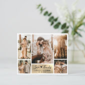 Carte de script de Mariage de Collage de Photo Bud (Debout devant)