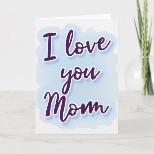Carte de script 'Je t'aime maman'