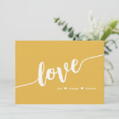 Carte de script "Love You Always Forever" (Debout devant)