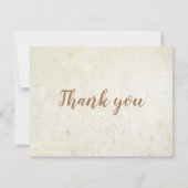 Carte de script or Merci d'affaires simple (Devant)