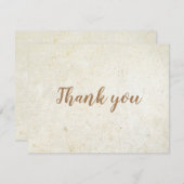 Carte de script or Merci d'affaires simple (Devant / Derrière)