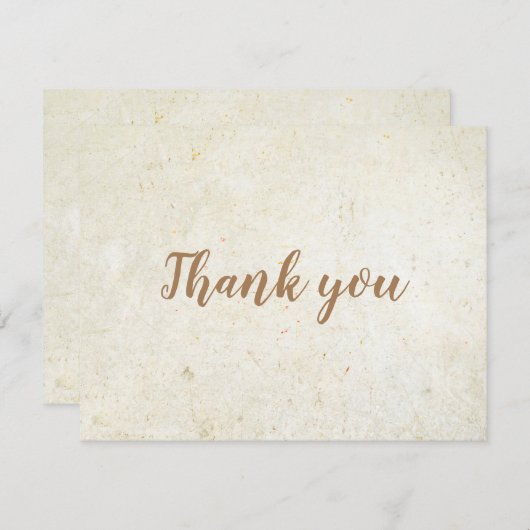 Carte de script or Merci d'affaires simple (Devant / Derrière)